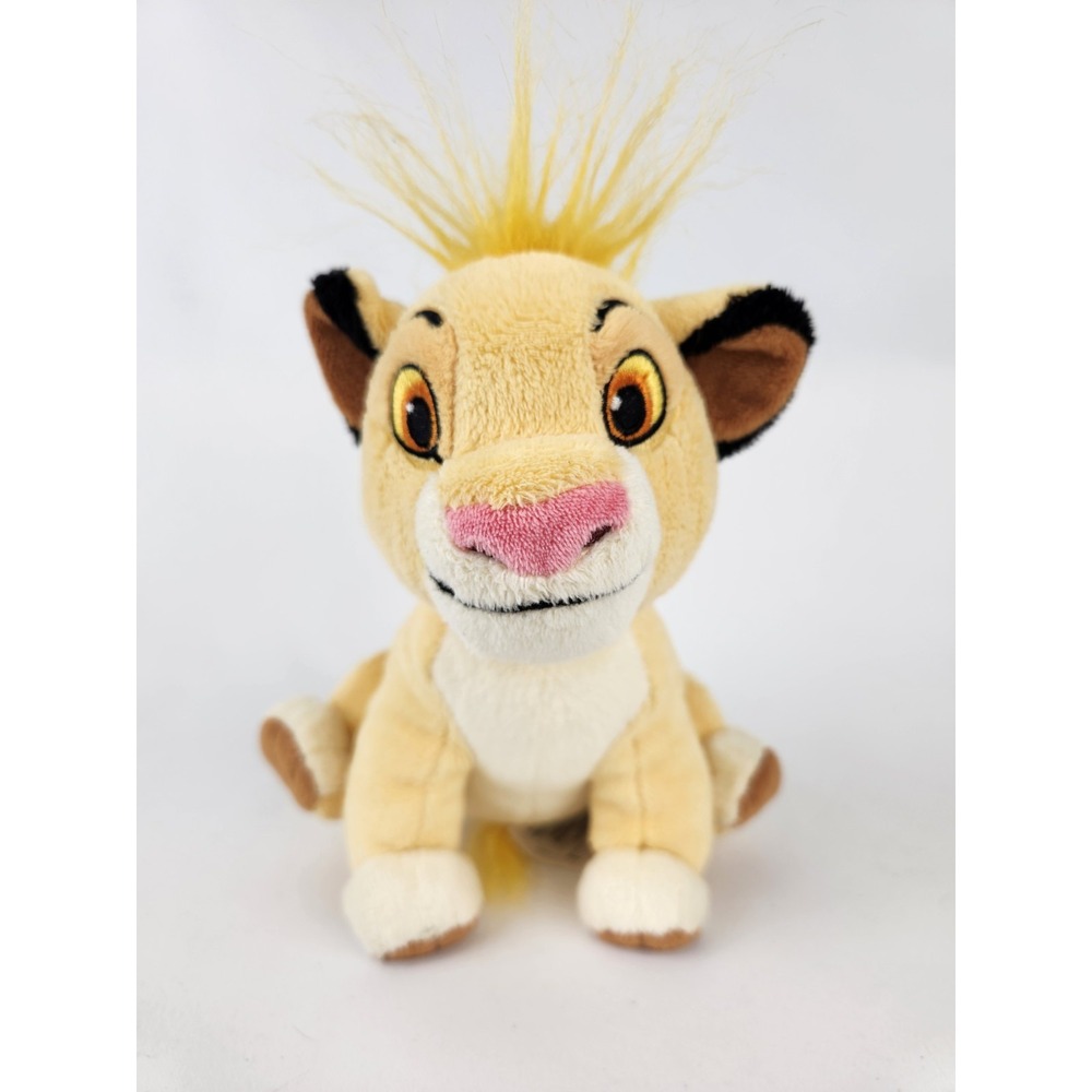 Disney Store Lion King 7" Young Simba Plush Stuffed Animal Toy‎ Soft Stuffy DVD